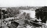 Bangkok was little more than a small port at the mouth of the Chao Phraya River until the Burmese sacked the Siamese capital of Ayutthaya in 1767. The royal capital was moved to Thonburi on the west bank of the Chao Phraya, then, after the death of King Taksin, to Bangkok on the east bank, heralding the Rattanakosin era (1782—1932) of the Chakri Dynasty. Siam underwent a period of great modernisation under King Mongkut, Rama IV (r. 1851—68) and King Chulalongkorn (r. 1868—1910). Today, Bangkok has a population of some 10 million and is a major hub of trade and commerce, as well as Thailand's political and social center.