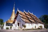 Wat Phra That Chae Haeng dates from 1355 and was built during the reign of Pray Kan Muang.<br/><br/>

Nan dates from the mid-14th century and for much of its history was an isolated kingdom. The present day city spreads out along the Nan River's right bank.