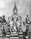 Thailand: A royal prince dressed and adorned for his tonsure ceremony, Siam, late-19th century.